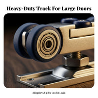 Top-Hung Door Carrier Assembly Sturdy Duty Hanging Door Carrier Kit Quiet Function Long-Lasting Construction for Handymen