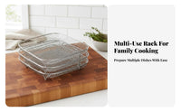 Long-Lasting Air Fryer Grill Rack Food Grade Multi-Layer Skewer Rack Rust-Proof for Toasting, Grilling, Dehydrating
