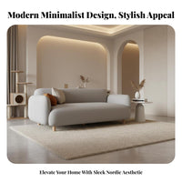 2-Seater Loveseat Light Luxury & design Upholstered Two-Seater Nordic Design Sofa for Apartment Dwood and engineered materialsllers, partners, Living Room, Small areas, Lounge Area