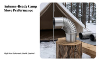 Heat-Resistant Chimney Elbow | Flexible Corrugated Bend Stainless Steel Construction, cooktop Elbow