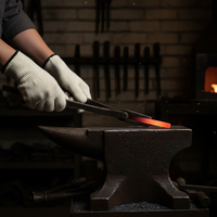 Aramid Heat Resistant Gloves for Industrial Welding, Firefighting, and Steelmaking - Thickened, Extended, Cut-Resistant