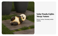Waterproof Solar Panda Light Ambient Lighting Panda Garden Light Automatic On/deactivate for Patio, Pathway