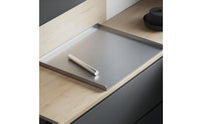 Raised Edges Stainless Steel Chopping Board Rigid Stainless Steel Cutting Board Silver Finish Food Prep Aid Hygienic