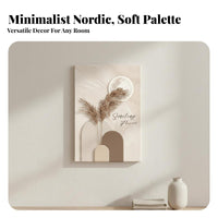 2 Pieces Warm and Cozy Nordic Abstract Figure Painting Fade-Resistant Cream Aesthetic Minimalist Wall Decor Abstract Wall Art for Interior Design Enthusiasts, Gift Givers, Living Room, Bedroom, Home Office, Hallway