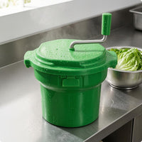 Fitted Lid Salad Dryer Side Handles Manual Salad Dryer Centrifugal Hand Crank Vegetable Dryer Plastic