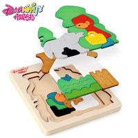 Creative 3D Wooden Puzzle Toy for Kids, Educational Multi-Layer Jigsaw Puzzle for Early Learning