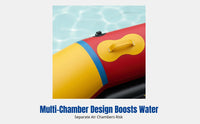 Drifting Boat Inflatable Kayak, Reinforced Hard Bottom, Multi-Chamber, Water Activities, Fishing