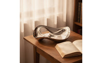 Irregular Fruit Plate Sculptural Mirror Finish Serving Tray Minimalist Open Serving Tray for Tabletop