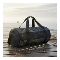 Scuba Gear Duffel Bag Detachable Shoulder Strap Mesh Dive Bag Double Carry Handles for Swimmers