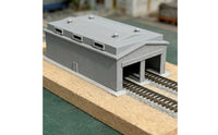 1/160 Railroad Shed DIY N Scale Train Depot Diorama Piece Miniature Rail Warehouse