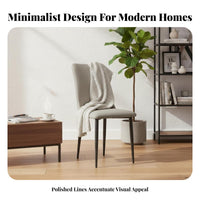 Modern Design Upholstered Slim-Leg Seat Minimalist Design Dining Chair Soft Upholstery Home Furniture Ergonomic Backrest for Restaurant Owners, Homeowners, Interior Decorators, Living Room, Kitchen
