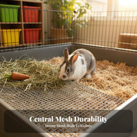 FootComfortable mesh floor small animal Toilet Tray with Grate Keeps paws Dry Grated Restroom Box Easy to Clean Potty instructor sprayresistant for Chinchilla Owners, Indoor, Indoors, Home, Room Corner