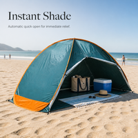 Automatic Pop-Up Beach Sun Shelter Tent UV Protection