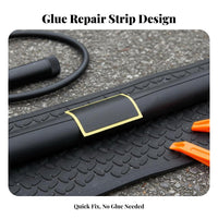 Self Patches Glueless Bike Tire Repair Sticker Kit Portable Tire Lever and Repair Sticker Kit Widely Compatible for Emergency