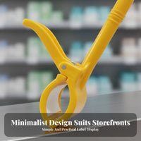 Display Clip 360° Rotation Hook-on Tag Holder Adjustable Angle Rotatable Sign Clamp for Retailers, Shop Owners, Supermarkets, Shopping Malls