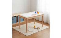 Sand and Aquatic Play Table Solid Wood Wooden Sand Water Table Adjustable Height for Young Children
