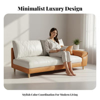 Light Luxury & design curvingd Chaise Longue technicalnical Fabric textile Upholstery Lounge Chair Space-Saving Indoor Furniture Cushioned Surface for Apartment Dwellers, homeowners, partners, Bedroom, Living Room, perusing alcove