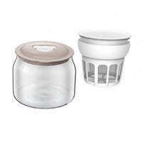 Leak-Proof Lid Whey Separator Phthalate-Free-without Greek Yogurt Creator Easy to Clean Yogurt Filter Set Food Grade Material for Health Enthusiasts, Home Cooks