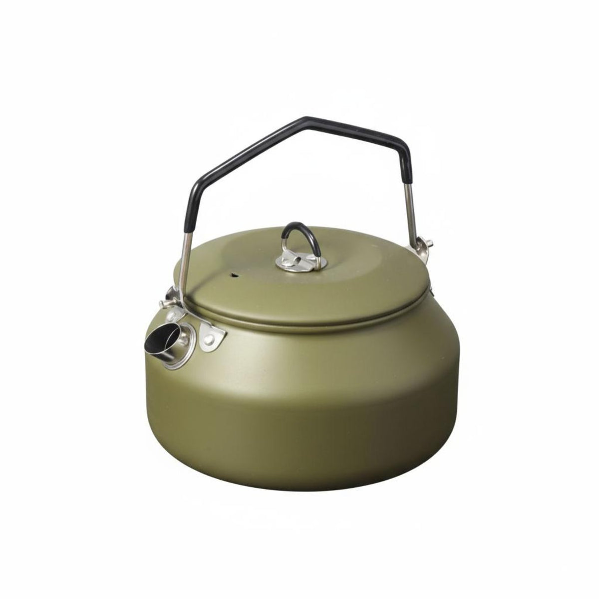 Stainless Steel Camping Kettle Foldable Handle Camping Kettle Lightweight Outdoor Teapot for Campers, Hiking
