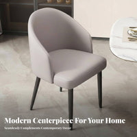 Nordic Aesthetic Upholstered Dining Armchair Modern Minimalist Upholstered Armchair Ergonomic Design Household Furniture Thick Padding for Homeowners, Restaurant Owners, Hotel Managers, Cafe, Living Room, Kitchen, Bedroom