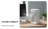 Portable Air Chiller Fan Variable Fan Speeds Settings Personal Air Chiller Quiet Water-Based Misting Fan for Students, Office Workers, Bedroom