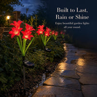 Solar Lycoris Radiata Flower Garden Lights Outdoor LED Simulation Waterproof Landscape Lawn Lamp