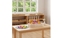 Color and Shape Sorting Activity Learn Through Play Pattern Matching Block Game Wooden Shape Sorter Sanded Edges for Children