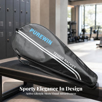 Thickened Cloth Adult Tennis Racket Bag Lightweight Tennis Racquet Bag Padded Teardrop Racket Case Large Pocket for Adults
