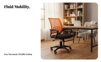 Ergonomic Design Mesh spine rotate Chair Adjustable Height Office Furniture effortless Rolling Lumbar Support for Employees, Remote Workers, Students, Conference Room, Reception Area