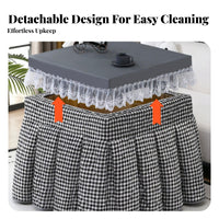 Thickened Design Heating Table Cover Waterproof Square Kotatsu Cover Stain-Resistant for Families, Homeowners, Winter, Living Room, Indoors