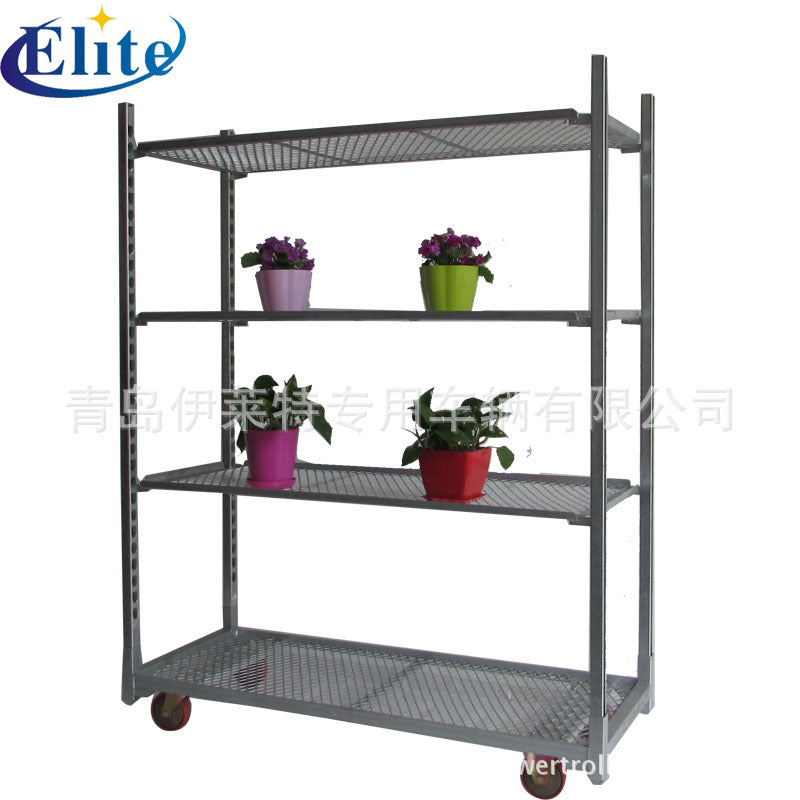 Multi-Layer Mobile Garden Utility Cart with Wheels