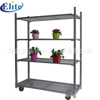 Multi-Layer Mobile Garden Utility Cart with Wheels