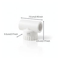 White PPR Pipe Connector Tight Fit Plastic Locking Band Connector Easy Hand Twist Plastic Pipe Adapter