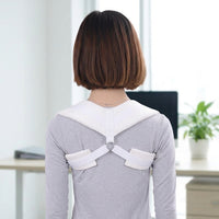 Clavicle Fracture Support, Shoulder Brace Posture Corrector Women, White Textile for Daily Activities, Broken Collarbone Brace