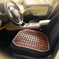 Car Seat Cushion Non-Sweat Bamboo Car Seat Pad Natural Flat for Drivers, Road Trips