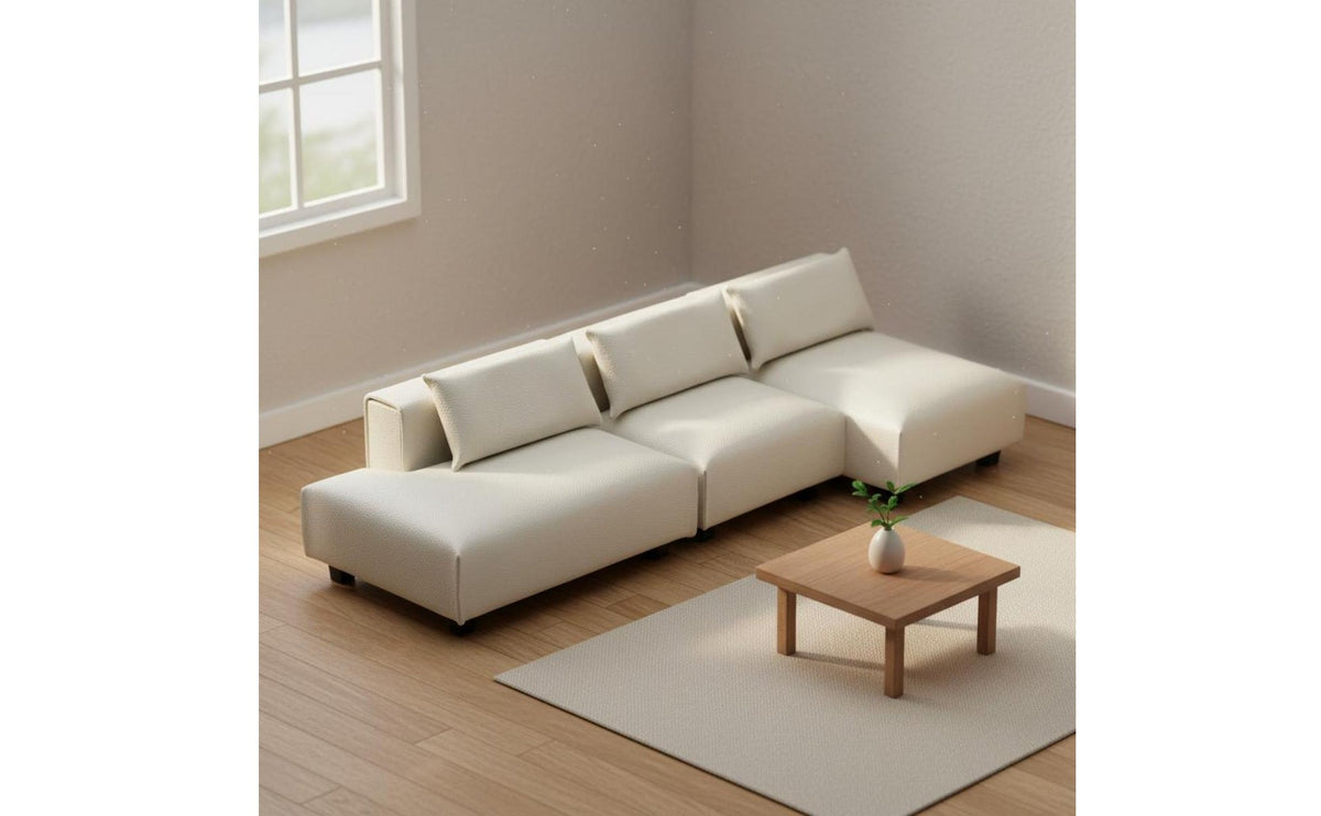 Miniature Sofa Realistic Details Modern Miniature Sectional Couch Decor Simulation Sofa Model for Hobbyists