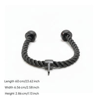 Tricep Rope Black Triceps Rope with End Caps Twisted Heavy-Duty for Bodybuilders, Strength Training, Home Gym