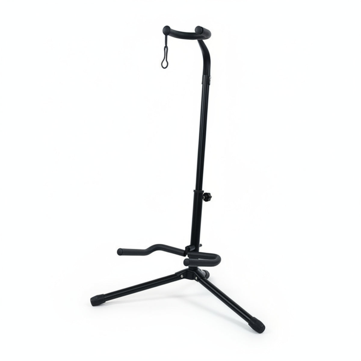 Metal Frame Foldable Guitar Stand Padded Contact Area Points Folding Guitar Stand Compact Storage Instrument Holder