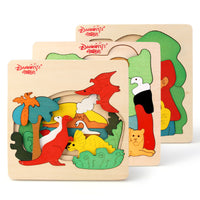 Creative 3D Wooden Puzzle Toy for Kids, Educational Multi-Layer Jigsaw Puzzle for Early Learning