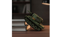 Desktop-Size Infrared Battle Tank Multiplayer Wireless Control Tank Realistic Vehicle Safe for Table-Top Play