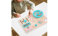 Car Driving Busy Board Screen Play Educational Busy Board Materials Fine Motor Skill Toy for Young Children