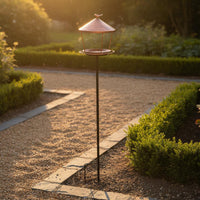 Stake Bird Feeder Weather-Resistant Avian Feeder Feeding Station Vintage Design Garden Decor for Outdoor