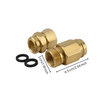 2 Pieces Threaded Hose Repair Connector Leak-Proof Garden Hose Repair Kit with Washers Easy-to-Install Hardware Compact for Gardeners, Homeowners, Lawn Care, Yard Work
