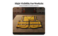 Neon Mesh Safety Vest Full-Circle Visibility High Visibility Reflective Vest Lightweight Gender-Neutral for Cyclists, Cycling