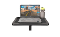 Foldable Floor Standing Laptop Table Multi-Purpose Tripod Laptop Stand Portable Computer Accessory Stable Metal Frame for Home, Office, Presentation