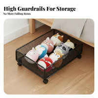 Flat Storage Drawer with casters Multi-Purpose Rolling Storage Drawer for Parents