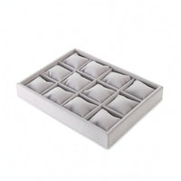 Jewelry Organizer Tray Suede-Like Jewelry Display Tray Open-Top Velvet for Women, Drawer, Dresser