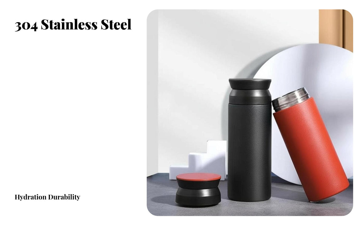 Japanese Style Insulated Stainless Steel Water Bottle, Creative, Portable, Tea Infuser, Gift