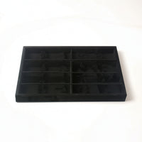 8-Compartment Jewelry Organizer Tray with Dividers Open-Top Jewelry Tray with Dividers Shallow Scratch-Resistant for Vanity