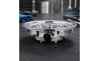 Utility Cart Hub Cap Silver 8-Inch Wheel Hub Cap Scratch-Resistant Vehicle Accessory